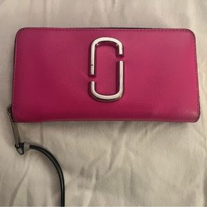 Marc by Marc Jacobs Standard Continental Wallet in Hot Pink/Blue